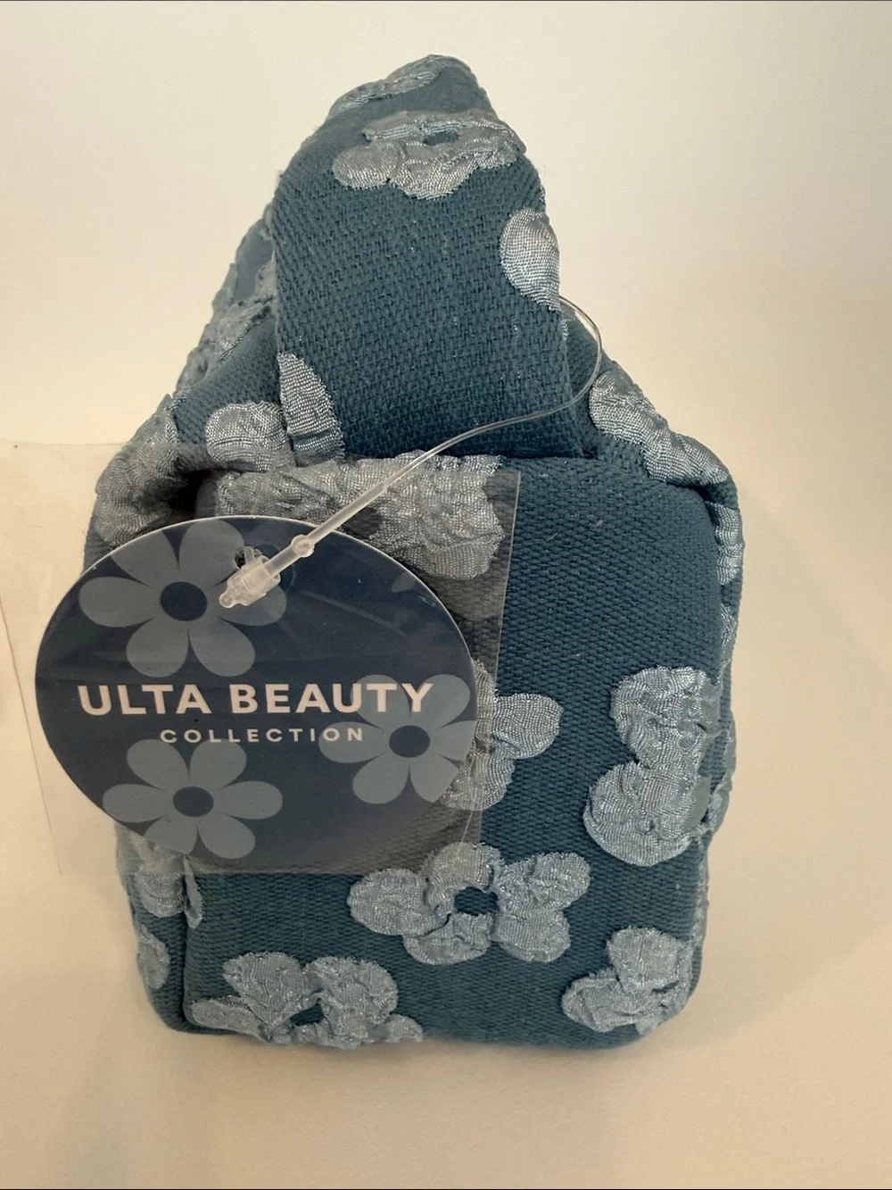 Blue Floral Cosmetic Pouch and FIVE Illuminati Lip Color